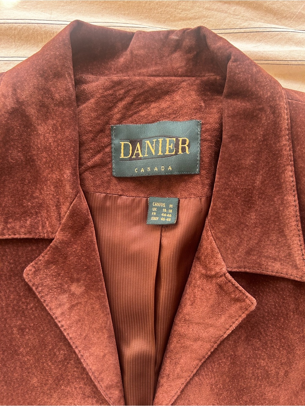 Danier Brown Suede Blazer - Picture 2 of 6
